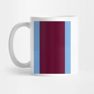 Aston Villa Retro 1984 Claret and Blue Home Mug